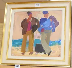 Untitled by Julian Bailey, oil on board, sold Aug 2020