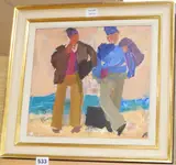 Untitled by Julian Bailey, oil on board, sold Aug 2020