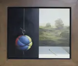 Nursery Crimes II by Alan Macdonald, oil on board, sold Aug 2020