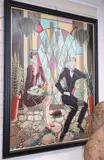 Tea Time in The Cactus Garden by Isabelle Rozot, oil on canvas, sold Aug 2020