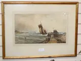 Smacks Returning by Edwin Hayes, watercolour, sold Aug 2020