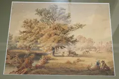 Woman and cattle in a landscape by Francis Wheatley, 1799, watercolour, sold Aug 2020