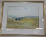 Sheep on the downs by John Charles Dollman, watercolour, sold Aug 2020