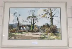 Washington from Old Storrington Road by Edward Wesson, ink and watercolour, sold Jul 2020