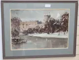 Windsor Castle in winter by Francis Russell Flint, watercolour, sold Jul 2020