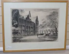 St Paul's School, The Front by Edward Ardizzone, lithograph, sold Jul 2020