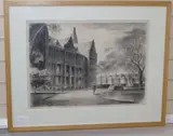 St Paul's School, The Front by Edward Ardizzone, lithograph, sold Jul 2020