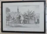 Trinity college, Oxford by Edward Ardizzone, lithograph, sold Jul 2020