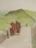 Roman Soldiers on Hadrian's Wall by William Barnes Wollen, watercolour, sold Jul 2020