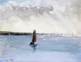 Brixham Harbour by Martin Hardie, 1920, watercolour, sold Jul 2020