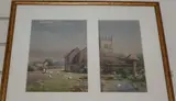 Church and duck pond by Arthur White, watercolor, sold Jul 2020