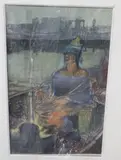 Raising the God by Wilson Nesbit, watercolor, sold Jul 2020