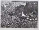 Dutch harbour by Mark Severin, etching, sold Jul 2020