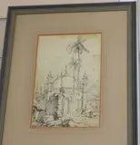 Bengal Tomb, inscribed verso, 21.5 x 15cm, Ex collection of Lord Amulree Cranbrook by George Chinnery, pencil, sold Jul 2020