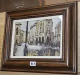 Cityscape by Clive McCartney, oil on board, sold Jul 2020