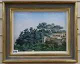 Parco Colloredo, Recanati by Christopher Hall, 1993, oil on board, sold Jul 2020