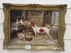 Motherly Love by Karl Lindner, oil on panel, sold Jul 2020