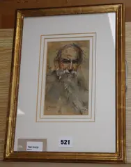 Portrait of Joaquim by Michael Hyam, watercolour, sold Jul 2020