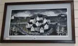 Moon Village by John Caple, watercolour, sold Jul 2020