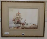 'On The Schelde by Wilfred Knox, watercolour, sold Jul 2020