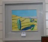 Barleyfield, South Wicklow by John Jobson, oil on board, sold Jul 2020