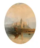 Scarborough by Edmund John Niemann, oil on canvas, sold Jun 2021