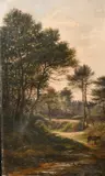 Branksome Chine Looking from the Sea End by Arthur H. Davis, oil on canvas, sold Jun 2021