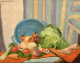 Potpourri by Douglas Swainson, oil on board, sold Jun 2021