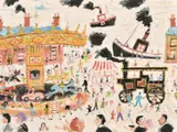 Fair of Penzance by Simeon Stafford, oil on panel, sold Jun 2021
