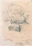 A set of three head studies of elderly figures by Michael Rainey, mixed media, offered Jun 2021