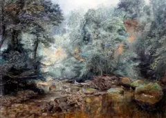 'The Greta at Rokeby' by Alfred William Hunt, sold Jun 2012