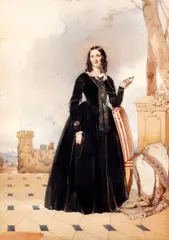 Portrait of Mrs. Alex Wood (nee Rebecca Massy) by Kenneth MacLeay, sold Mar 2012
