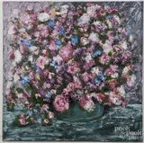 floral still life by Tim Hoover, oil on canvas, offered Mar 2018