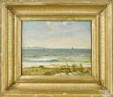 titled Along the North Shore by William Sidney Mount, oil on paper laid on board, offered Jan 2018