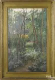 titled Woodland Garden by Mary Hiester Reid, oil on canvas, offered Jan 2018
