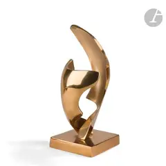 Sans titre, le modèle créé vers [1970] by Fred Brouard, Épreuve en bronze doré, sold Apr 2023
