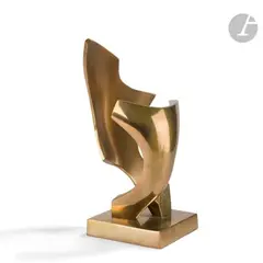 Sans titre, le modèle créé vers [1970] by Fred Brouard, Épreuve en bronze doré, sold Apr 2023