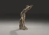 Torino La plongeuse by Odoardo Tabacchi, Épreuve en bronze à patine argentée, sold Nov 2022