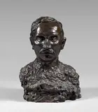 Paul Claudel à trente-sept ans by Camille Claudel, Épreuve en bronze patiné, sold Nov 2020