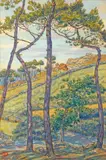 Loguivy, les pins, août 1902 by Henri Rivière, Aquarelle, sold Nov 2020