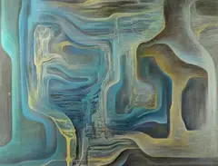 **Sans titre by Bernard Saby, 1974, Pastel, sold Nov 2020
