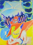 ** Le bain de soleil by Édouard Pignon, 1971, Gouache, sold Nov 2020