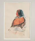Buste d'indien by Attribuée À Karl Bodmer, Aquarelle représentant le chef Pteh-Skah, sold Mar 2013