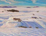 Laurentian Hills by A. Y. Jackson, 1932, oil on canvas, sold May 2019