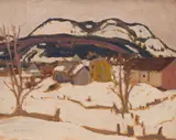 Baie St. Paul by A. Y. Jackson, 1923, oil on panel, sold May 2019