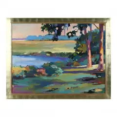 Low Country Landscape by Betty Anglin Smith, Oil on canvas, sold Apr 2023