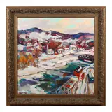 December by James P. Kerr, Oil on canvas, sold Apr 2023