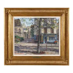 Chez Julien by Stapleton Kearns, Oil on canvas, sold Apr 2023