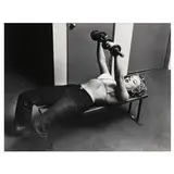 Marilyn with Barbells by Philippe Halsman, Gelatin silver print, sold Apr 2023