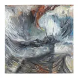 Homage to J.M.W. Turner Snowstorm 1842 by Laura Davis, Oil on canvas, sold Apr 2023